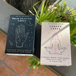 Chakra and Palm Reading card sets!